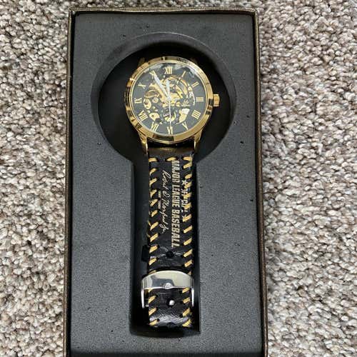 MLB Baseball Leather Watch
