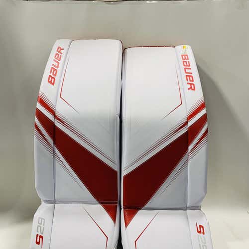 White& Red Senior Small 33" Bauer Supreme S29 Goalie Leg Pads
