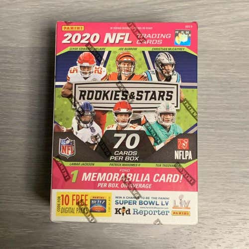 2020 Panini Rookies & Stars NFL Football Factory Sealed Trading Card Blaster Box