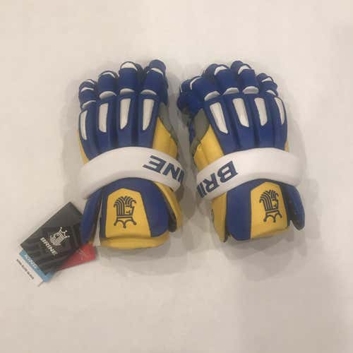 Blue New Player's Brine King Elite 13" Lacrosse Gloves