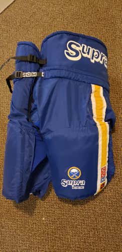 Blue Senior Used CCM Hockey Pants Buffalo Sabres