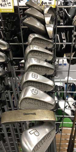 Used Spalding Executive 13 Piece Steel Regular Golf Club Sets Mens