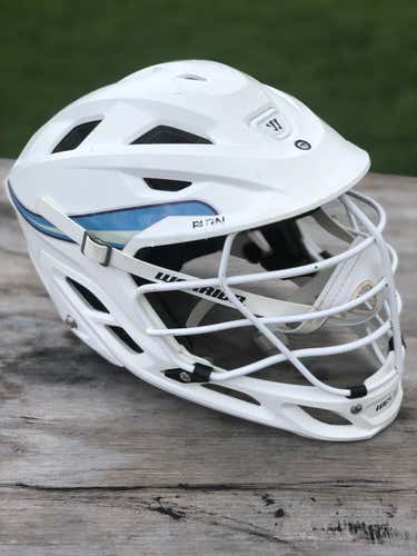 *GAME USED*  2019 White PLL Atlas Warrior helmet (#51 Durkin)