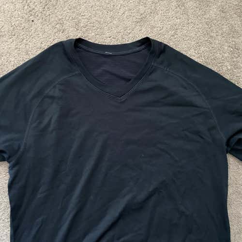 Lululemon Blue Metal Vent V T Shirt
