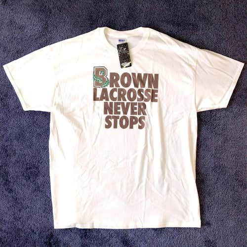 Brown University Lacrosse “Never Stops” T-Shirt