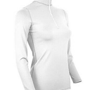 NEW $50 Made in USA Women's PolarMax Zip Mock Long Sleeve Baselayer Top Size XS