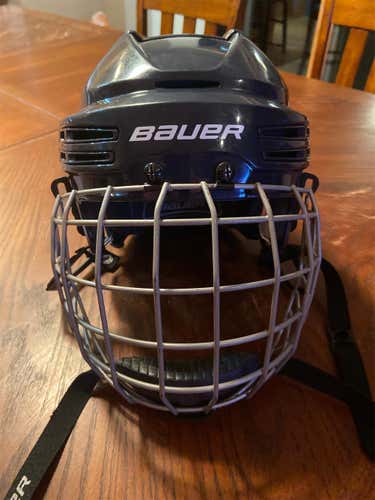 Blue New Medium Bauer  Helmet