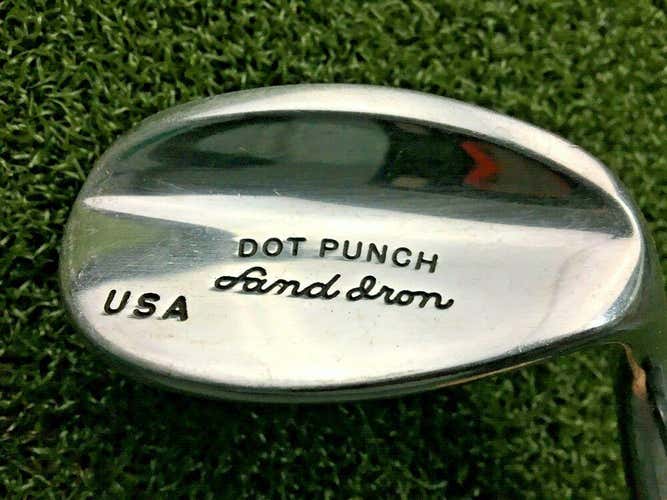 Dot Punch USA Long Hosel Sand Iron Wedge  RH / TT Stiff Steel / New Grip /mm8109