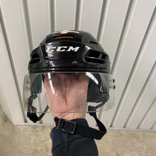 Black Used Medium CCM Pro Stock Helmet