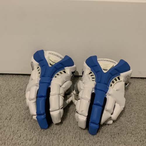 White Used Player's Maverik Rome 13" Lacrosse Gloves