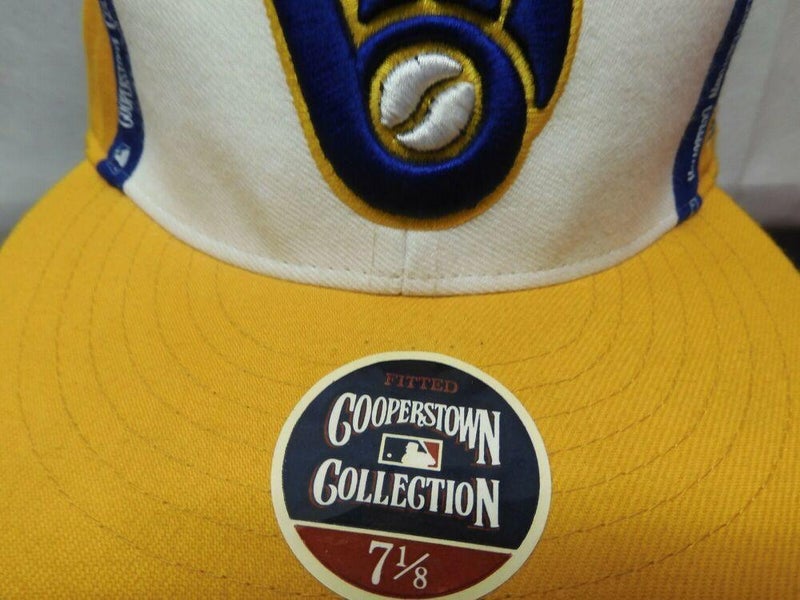 Milwaukee Brewers Cooperstown Collection Fitted Hat 7 1/2 New