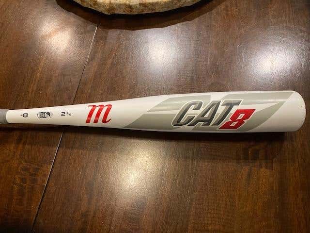 Barely Used Marucci CAT8 Bat (-8) 30"/22oz  - Alloy, USSSA Certified, 2019, Kid Pitch (9YO-13YO)
