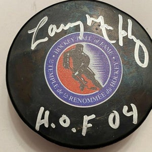 LARRY MURPHY Hall of Fame HOF 04 AUTOGRAPHED Signed NHL Hockey Puck COA