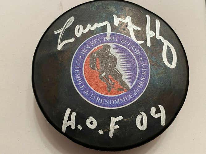 LARRY MURPHY Hall of Fame HOF 04 AUTOGRAPHED Signed NHL Hockey Puck COA