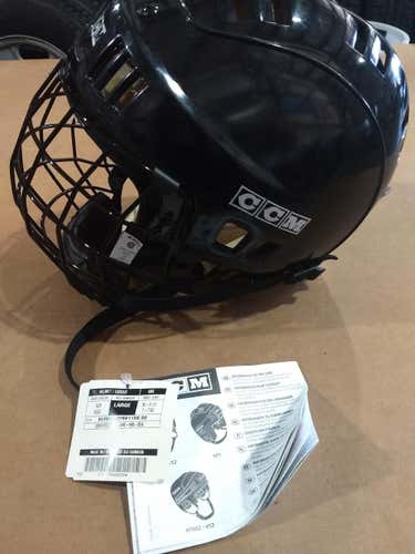 Black New Large CCM HT1 Helmet