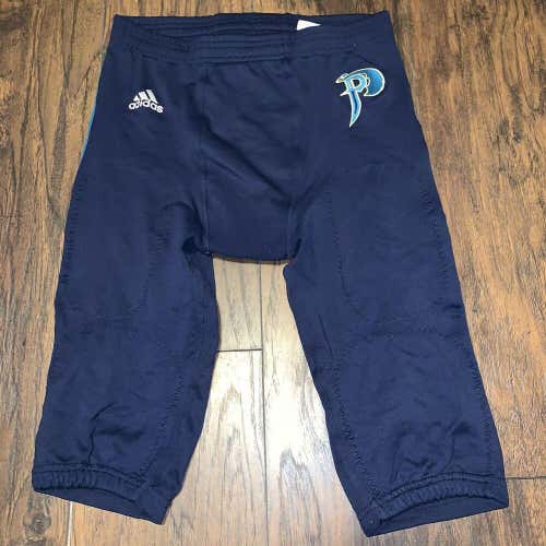 Massachusetts Pirates NAL Arena Football Blue Adidas Game Pants Size XL