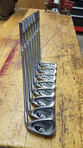 Used Men's Ping Right Handed i3 + Iron Set Regular Flex Graphite Shaft