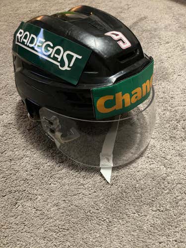 Black Used Medium CCM Resistance Helmet Pro Stock