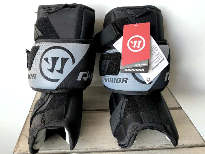 Brand New | Warrior Ritual R/X2 Goalie Knee Pads Thigh Guard Protectors | Intermediate Spec | BLACK