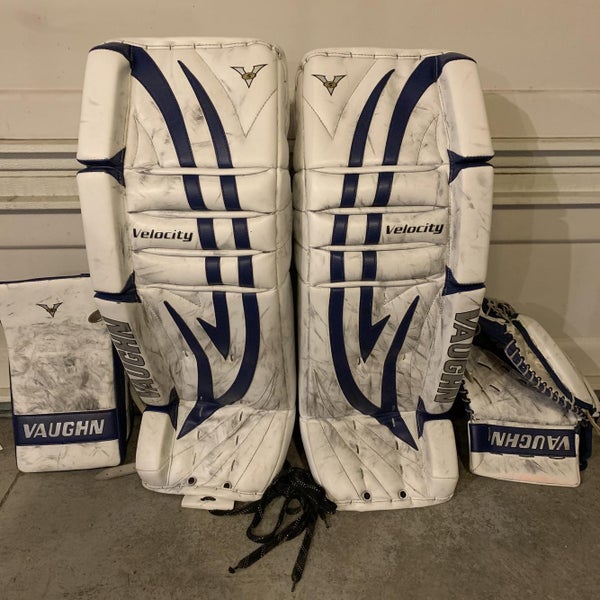 White Senior 33" Regular Velocity V5 7800 Goalie Full Set