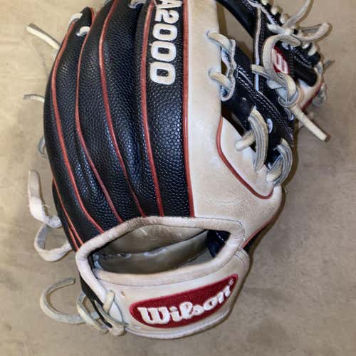 Black High School/College Infield A2000 11.5" Baseball Glove