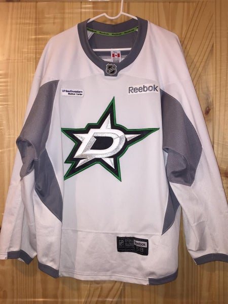 WHITE Reebok AUTHENTIC PRACTICE JERSEY NHL DALLAS STARS Size 58 # 74 GORDA