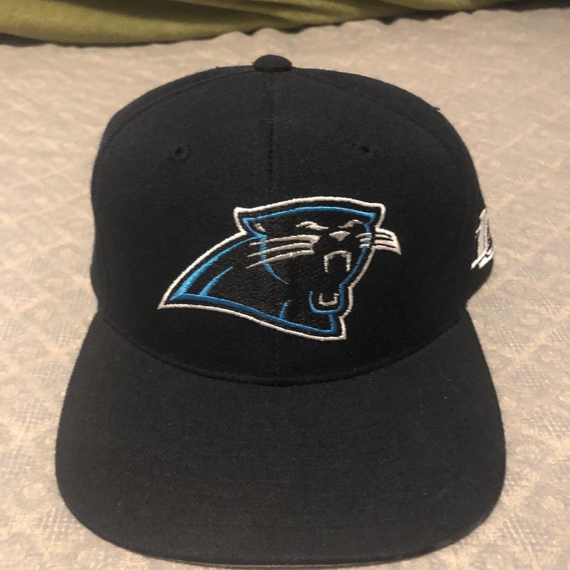 Carolina Panthers Hat Script Logo NFL Football Reebok On Field Baseball  Snap Cap