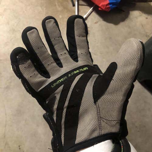 Black New Player's Under Armour Command 13" Lacrosse Gloves