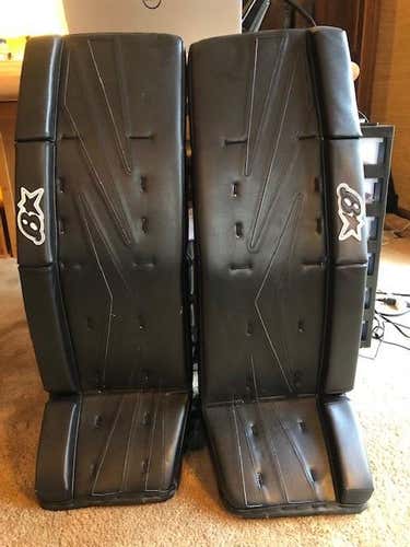 Brian's Senior 35" + 1" NetZero Goalie Leg Pads - Black