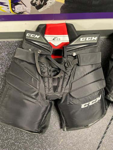 Black New Senior Medium CCM e2.9 Hockey Goalie Pants Pro Stock