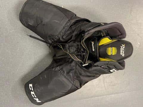 Black Used Youth XL CCM Tacks 7092 Hockey Pants Pro Stock