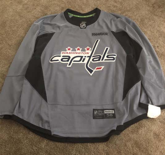 New Washington Capitals Team Issued Practice Gray size 58