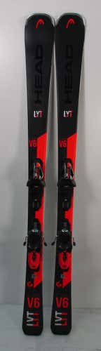 Used HEAD V-Shape V6 156cm Skis With Head PR11 Bindings (403)