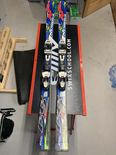 Nordica Racing Dobermann GSJ Skis With Marker Bindings, 156 cm