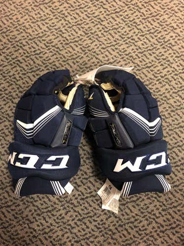 Blue Senior CCM Super Tacks 13"  Gloves