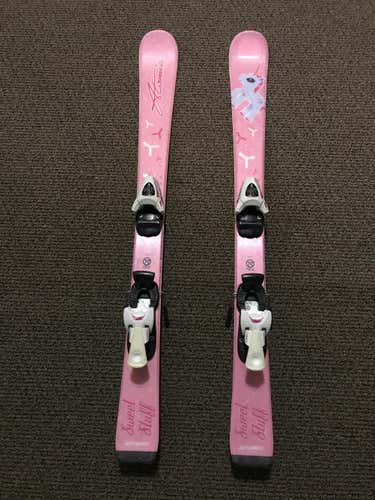 Used Kids ski atomic sweet stuff with bindings 100 cm