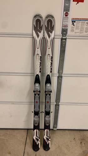 Used Men's K2  Apache Ranger Skis 170cm With Bindings Max Din 10