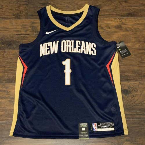 Zion Williamson New Orleans Pelicans Nike Swingman Icon Edition Jersey Sz48/Lg