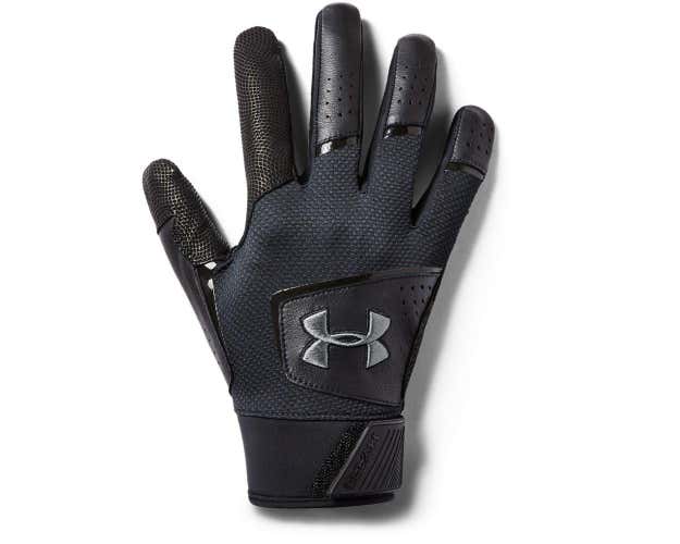 NEW Under Armour Yard black Batting Gloves Size Adult XL 1341978 003