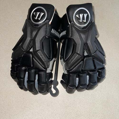 Black New Warrior Burn Pro 13" Lacrosse Gloves