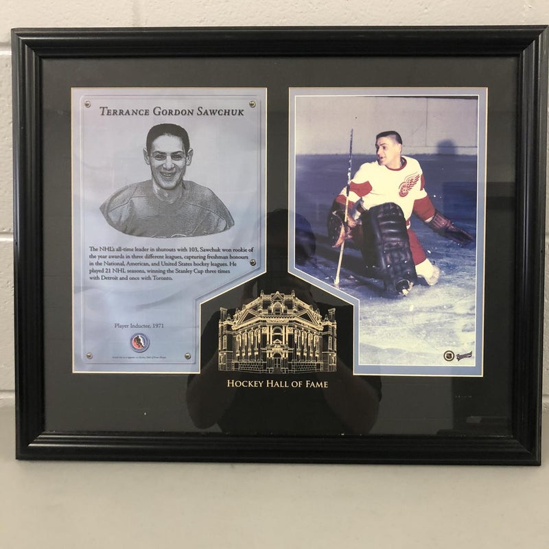 Terry Sawchuk Hall Of Fame Framed Photo