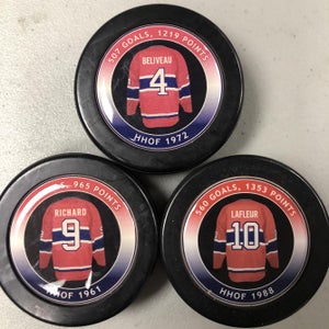 New Montreal Canadiens Hall Of Fame Pucks