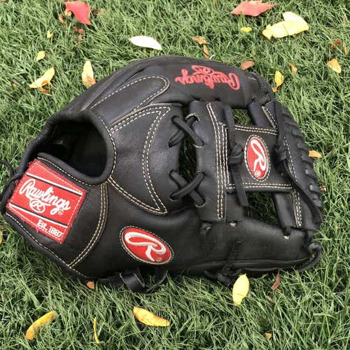 Black High School/College Infield Heart of the Hide 11.25" Baseball Glove
