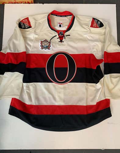 New Reebok 2014 Heritage Classic Ottawa Senators NHL Pro Stock Hockey Jersey 58+