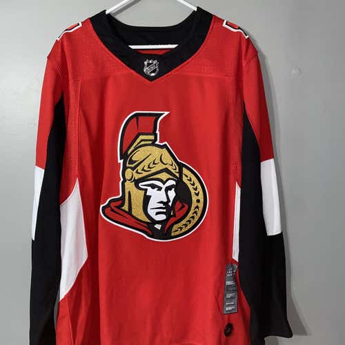 Ottawa Senators Adidas Authentic Size 54 Blank Jersey. NWT.