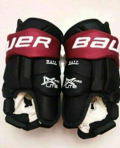 Taylor Hall unused Bauer Vapor 1X Pro Lite 14-inch gloves (name on thumbs) from 2019-2020 season