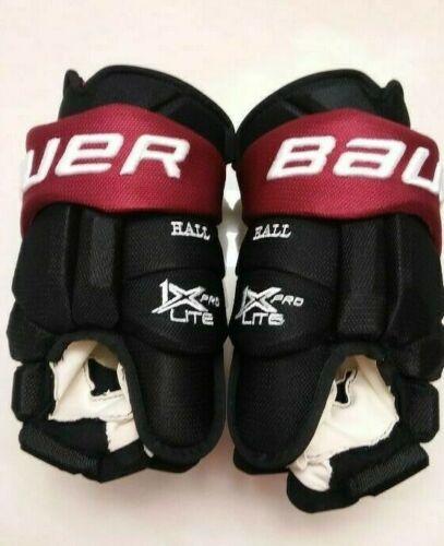 Taylor Hall unused Bauer Vapor 1X Pro Lite 14-inch gloves (name on thumbs) from 2019-2020 season