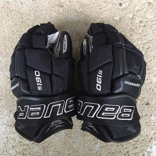 Black Senior Bauer Supreme s190 13"  Gloves