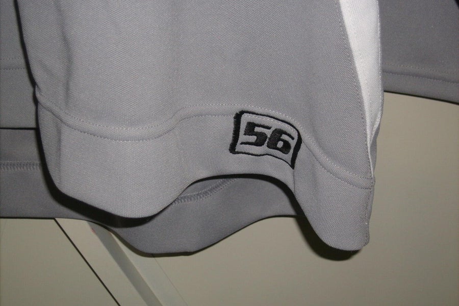 Phoenix Coyotes unused gray old-logo Reebok practice jersey w white gussets (size 56 sewn on tail)