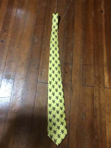 Yellow Vermont Catamount Suit Tie